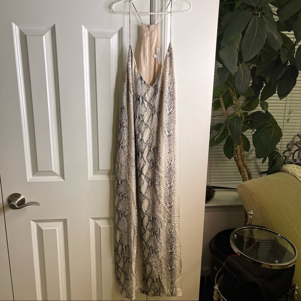 Lavender Brown snakeskin dress